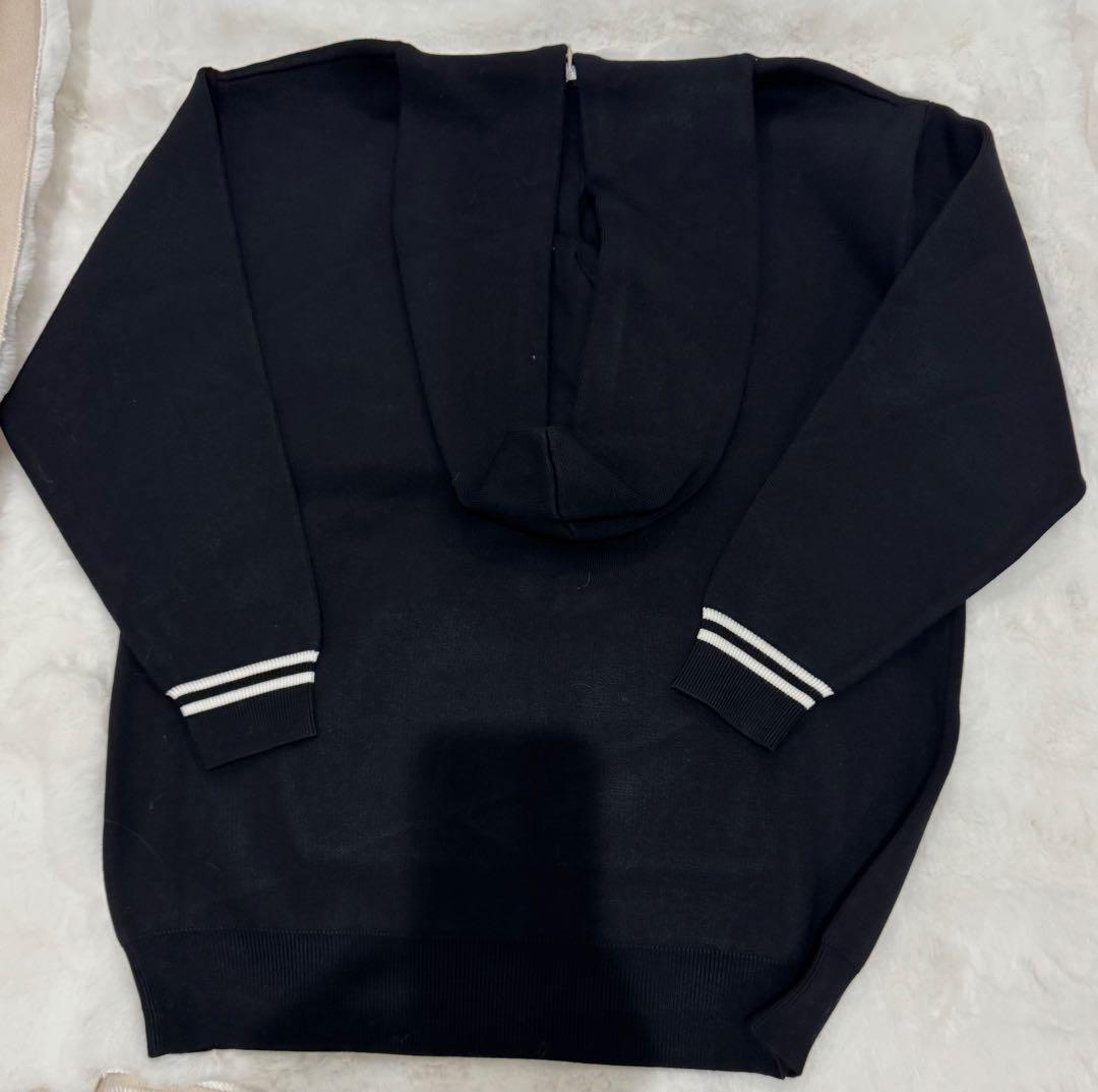 【新品】D a r i c h ❤️梅田限定❣️ＤＤモチーフニットフーディ（ＢＬＫ）