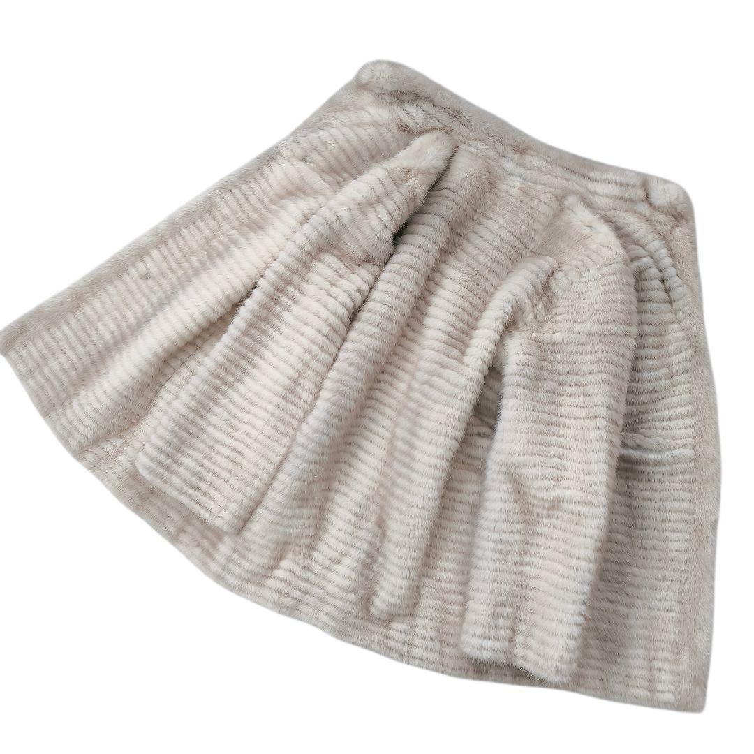【美品 高級◎】総丈71 毛皮 ミンク ファーコート L 極暖 ゆったり
