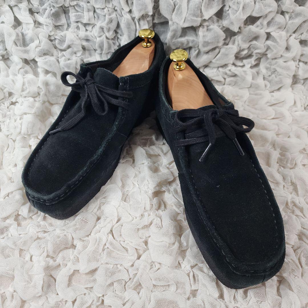 宇婆クラークス ワラビー エボ ウォータープルーフ スエード