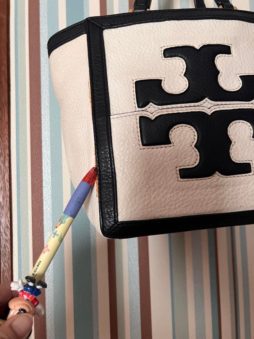 Tory Burch トートバッグ ホワイト/ブラック　トリーバーチ　鞄　バック