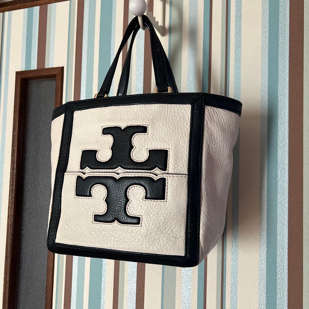Tory Burch トートバッグ ホワイト/ブラック　トリーバーチ　鞄　バック