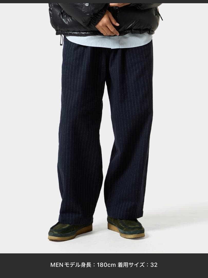 HUF TWO TUCK WIDE TROUSER ツータックワイドトラウザー