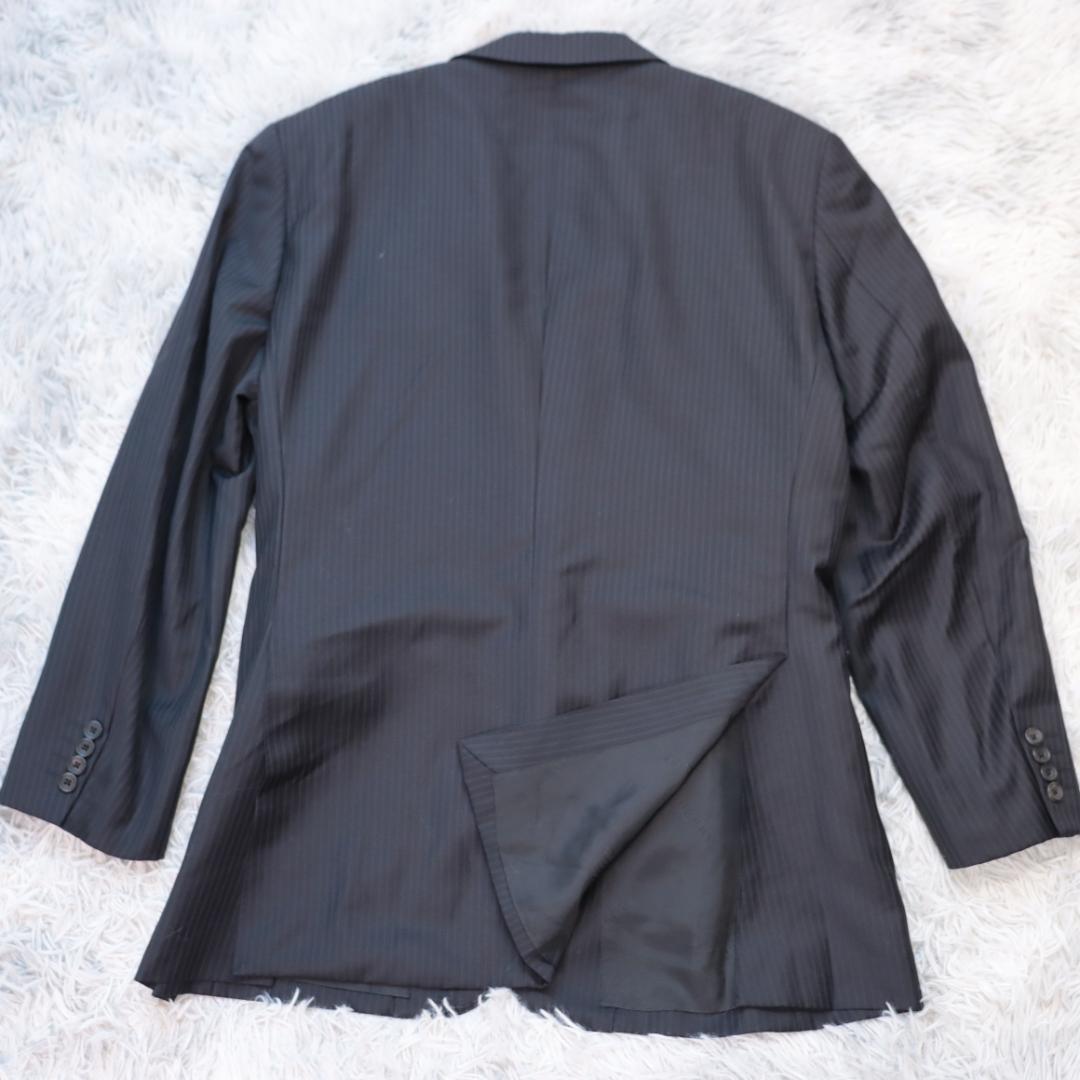 バーバリーロンドン✨セットアップスーツ　ＡＢ６　黒　ストライプ　Burberry