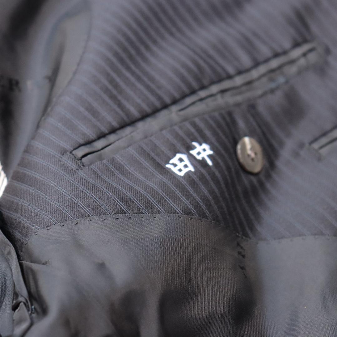 バーバリーロンドン✨セットアップスーツ　ＡＢ６　黒　ストライプ　Burberry