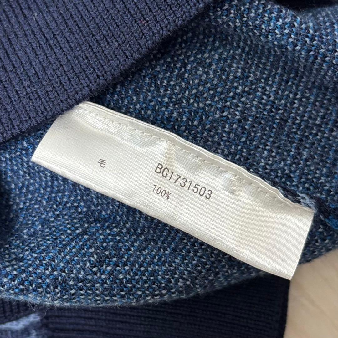 BRIEFING ブルーカモフラ柄ニット/セーター / M