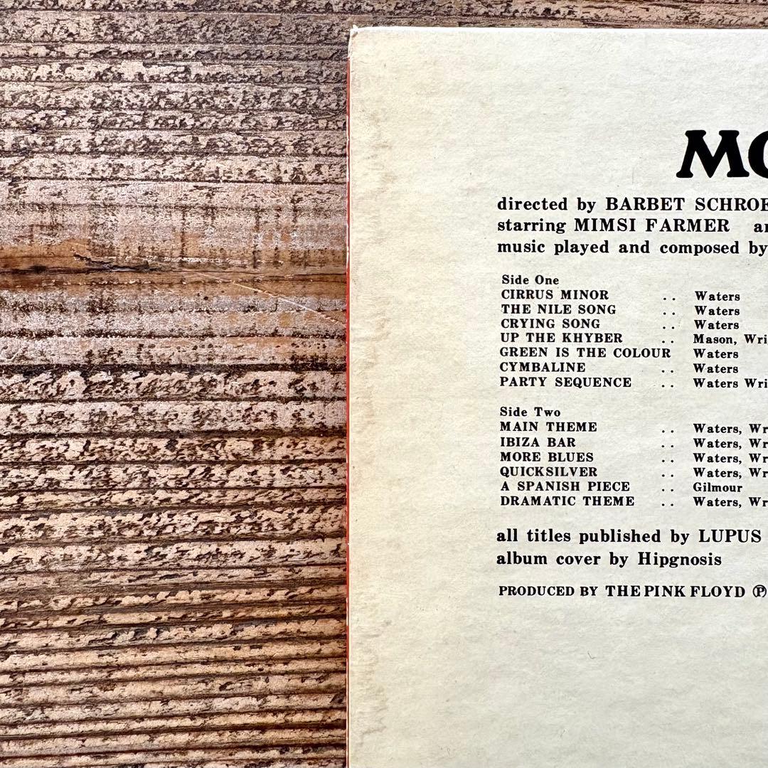 PINK FLOYD　ピンク フロイド　MORE　ODEON　赤盤　帯　補充表