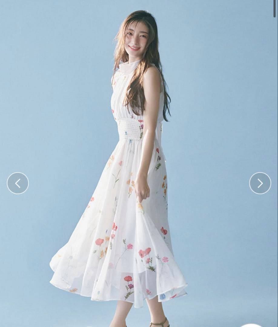 新品未使用‼️スナイデル　バックリボンシフォンワンピース