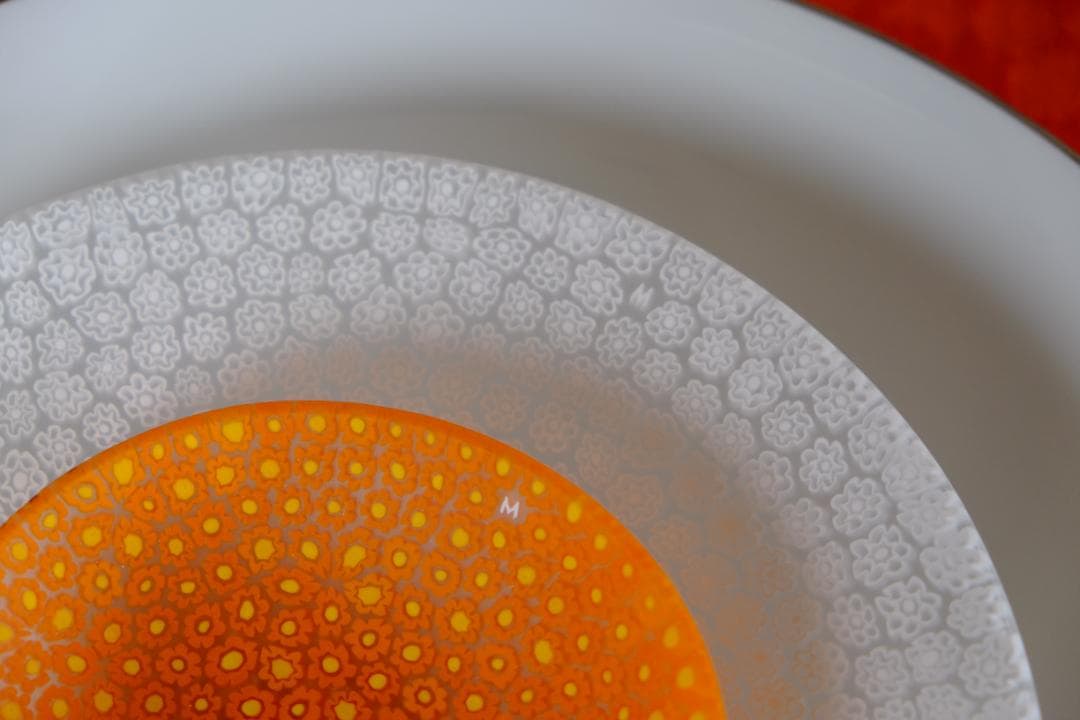 ミルフィオリ ムラーノガラス ヴェネチアングラス/小皿/江波冨士子/田子美紀