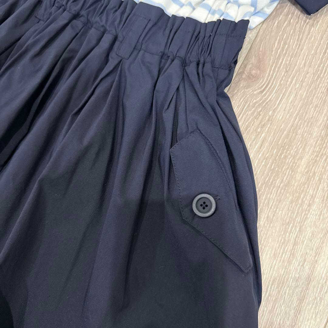 ケイトスペードニューヨーク　キッズ　ストライプドッキングワンピース　130