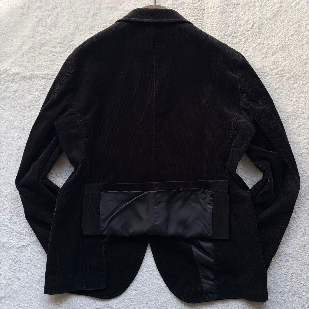 極美品✨ポールスミス スーツ コーデュロイ 裏地マルチストライプ ブラック XL