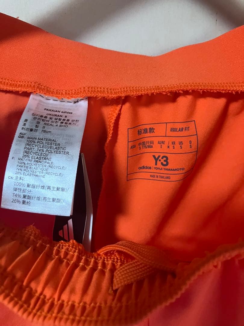 Y-3 レアル・マドリード ショートパンツ オレンジ