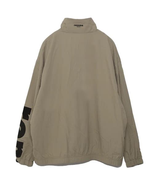 renoma ビッグロゴナイロンジャケット　Mサイズ　ベージュ