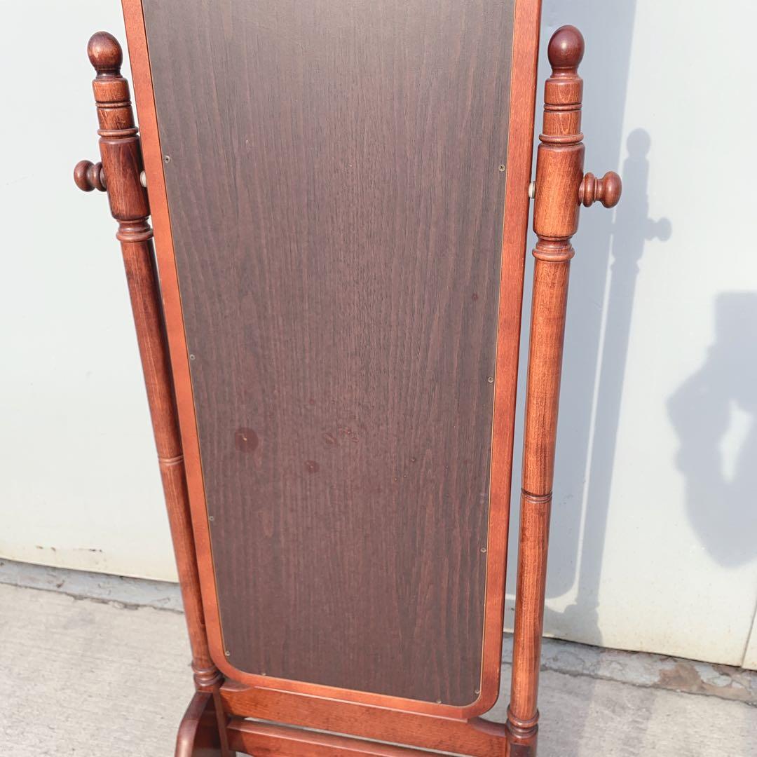 【美品】karimoku カリモク スタンドミラー 150cm ダークブラウン