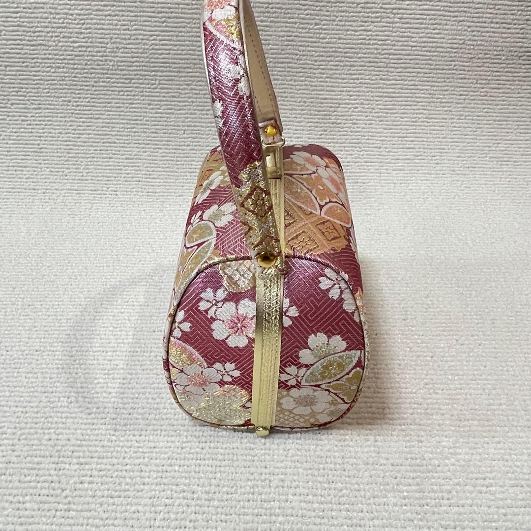 帯地の豪華な振袖用 バック 草履 セット（ふっくら鼻緒で痛くなりにくい♪）