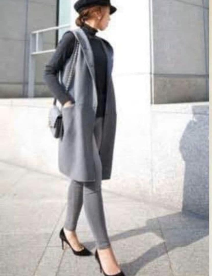 CUCITO AMANO フードファー付き ジレ