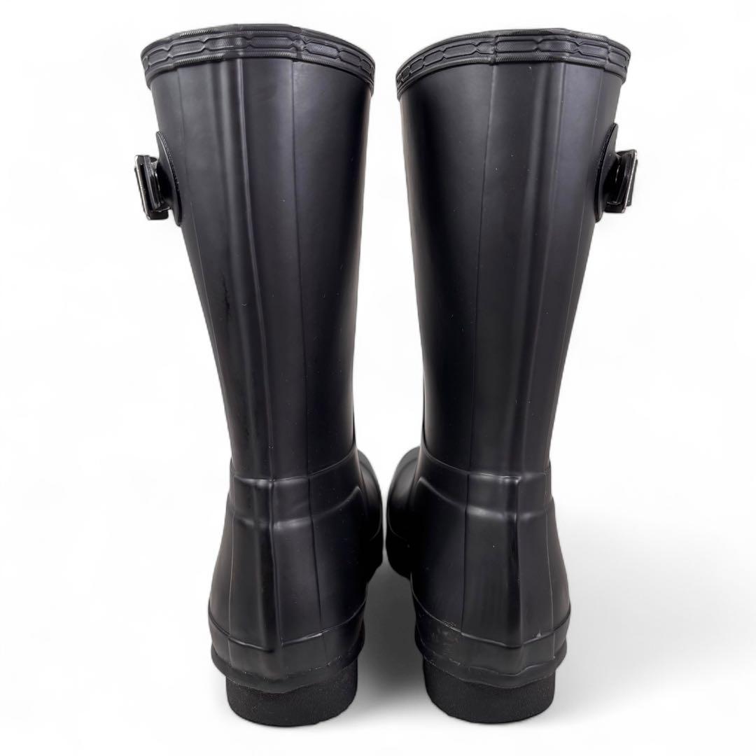 美品 ハンター UK9 28 レインブーツ オリジナルショート ネイビー 紺色