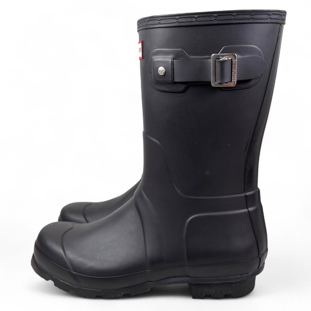 美品 ハンター UK9 28 レインブーツ オリジナルショート ネイビー 紺色