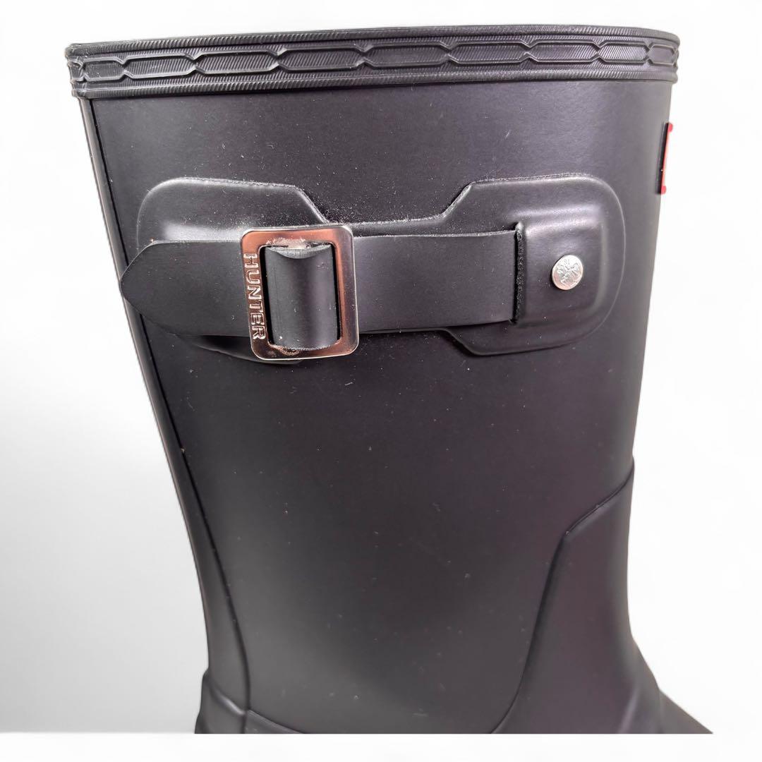 美品 ハンター UK9 28 レインブーツ オリジナルショート ネイビー 紺色