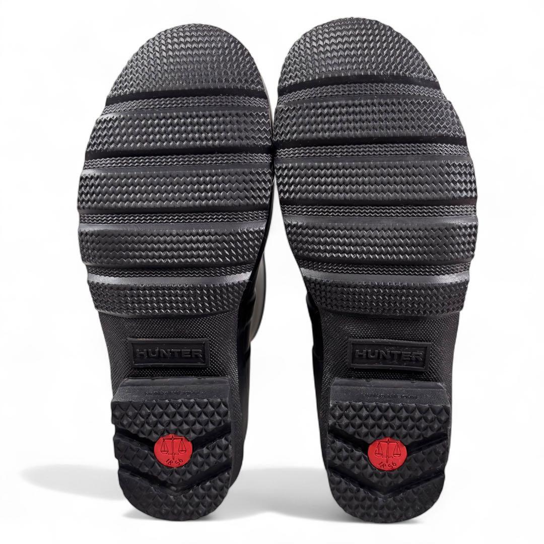 美品 ハンター UK9 28 レインブーツ オリジナルショート ネイビー 紺色