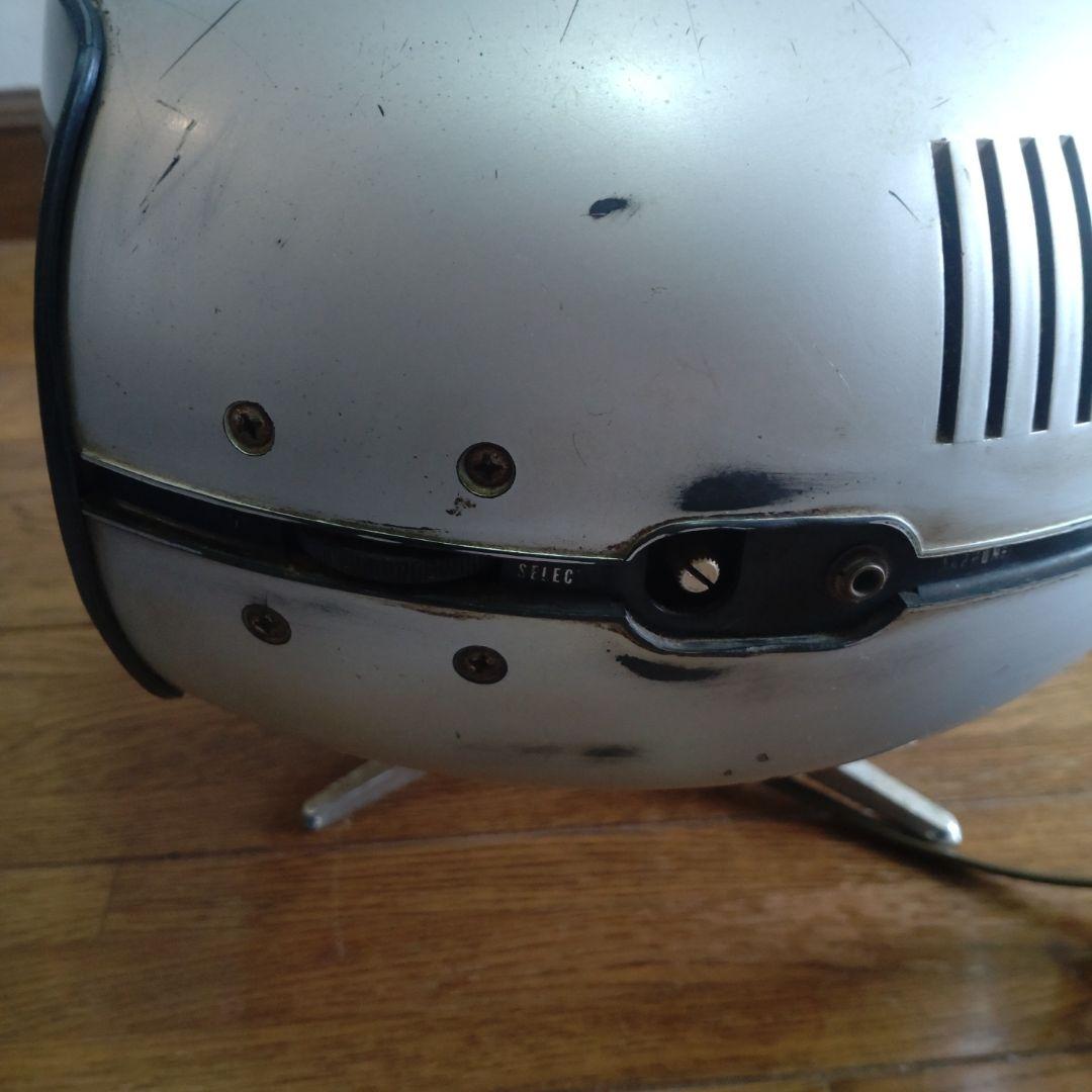 ナショナル スペースエイジ レトロデザインテレビ 白黒テレビ