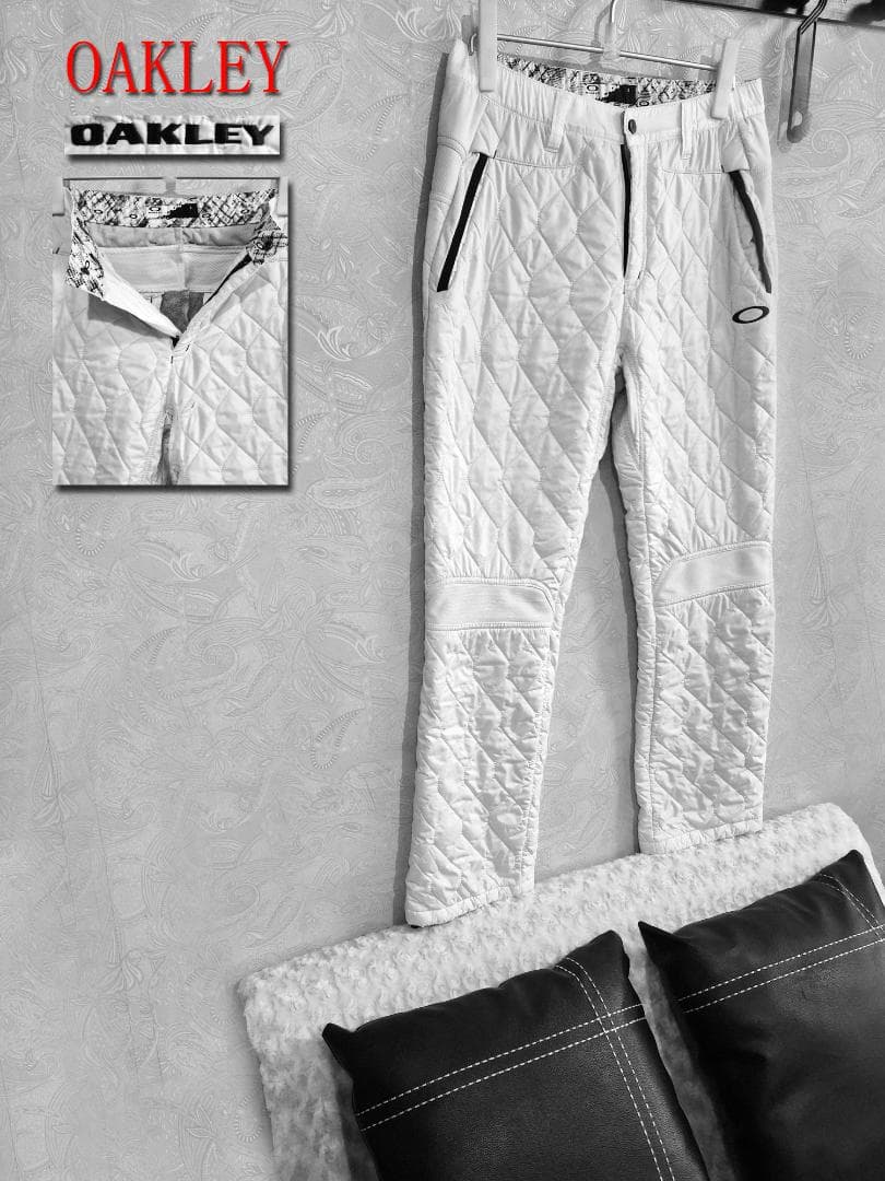 OAKLEY キルティングパンツ L ホワイト