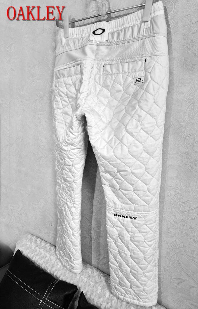 OAKLEY キルティングパンツ L ホワイト