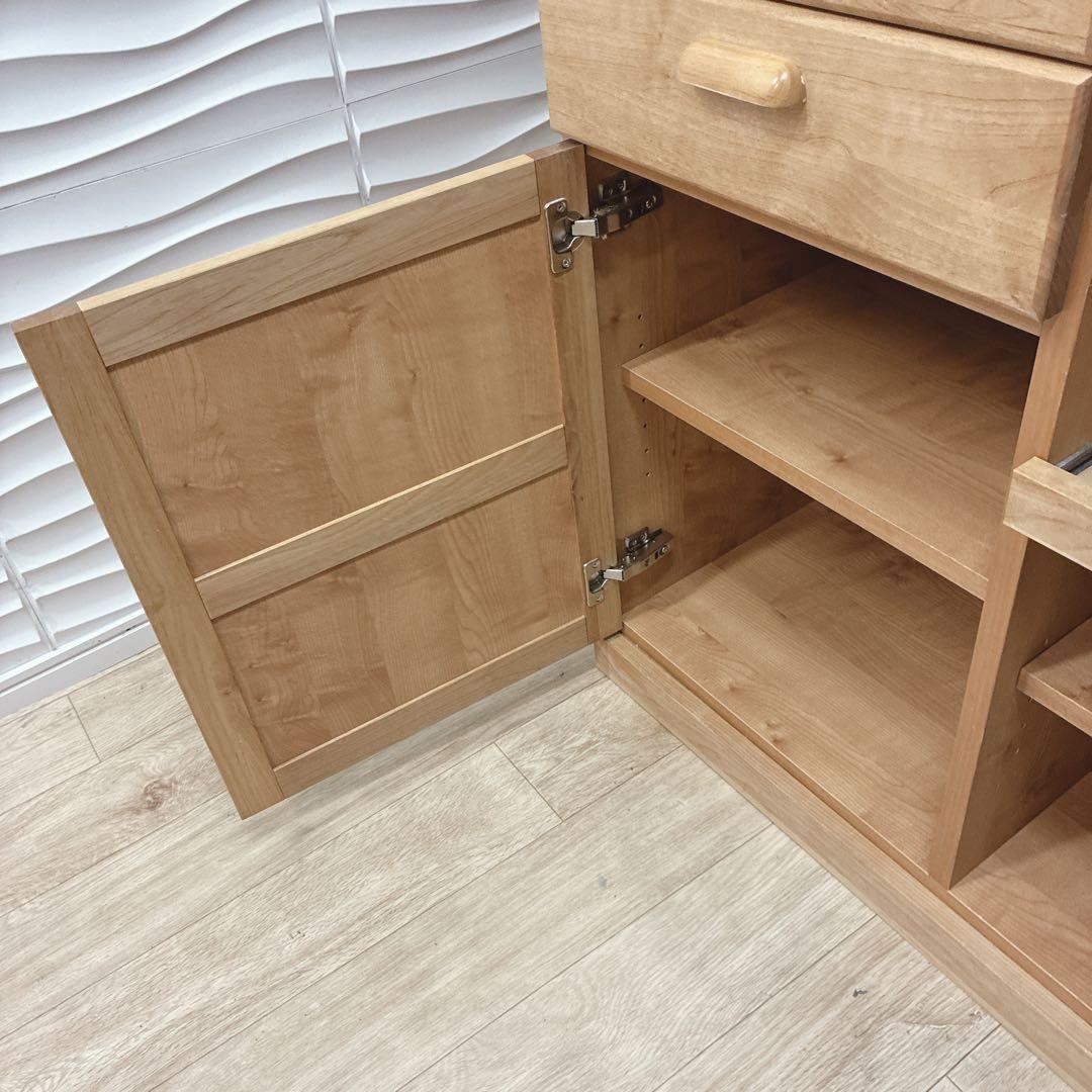 ◇大阪府 神戸市 配達料無料！◇モモナチュラル◇キッチンボード◇食器棚◇