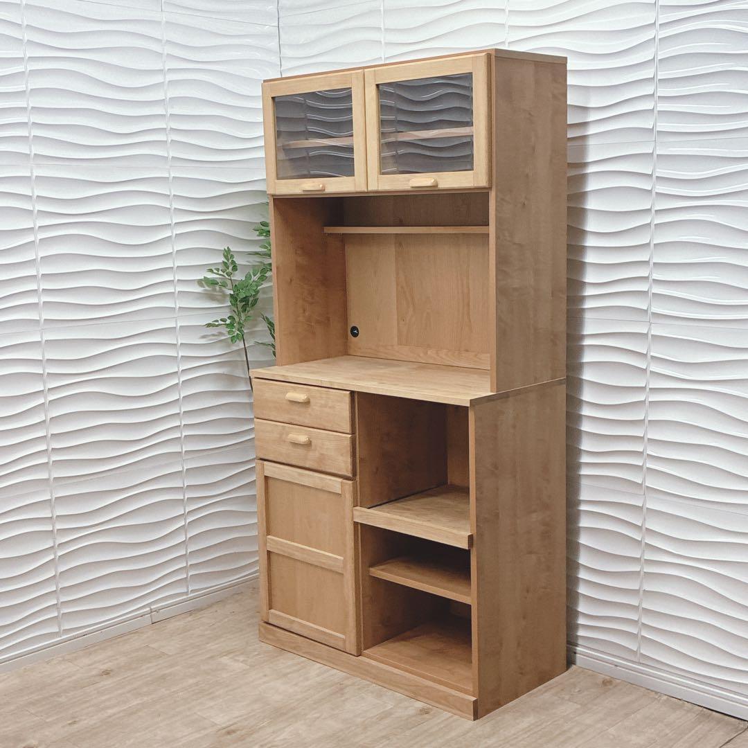 ◇大阪府 神戸市 配達料無料！◇モモナチュラル◇キッチンボード◇食器棚◇