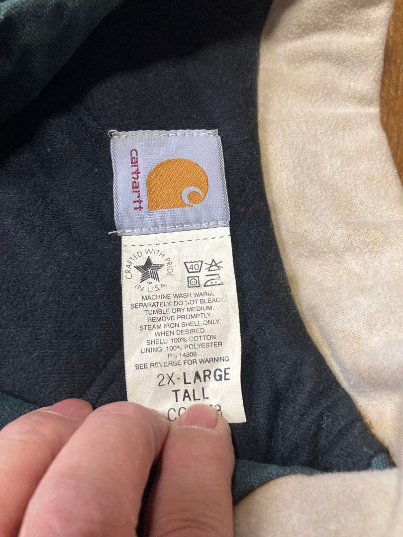 carharttサンドストーンランチコート2xl USA90sハードグリーンです