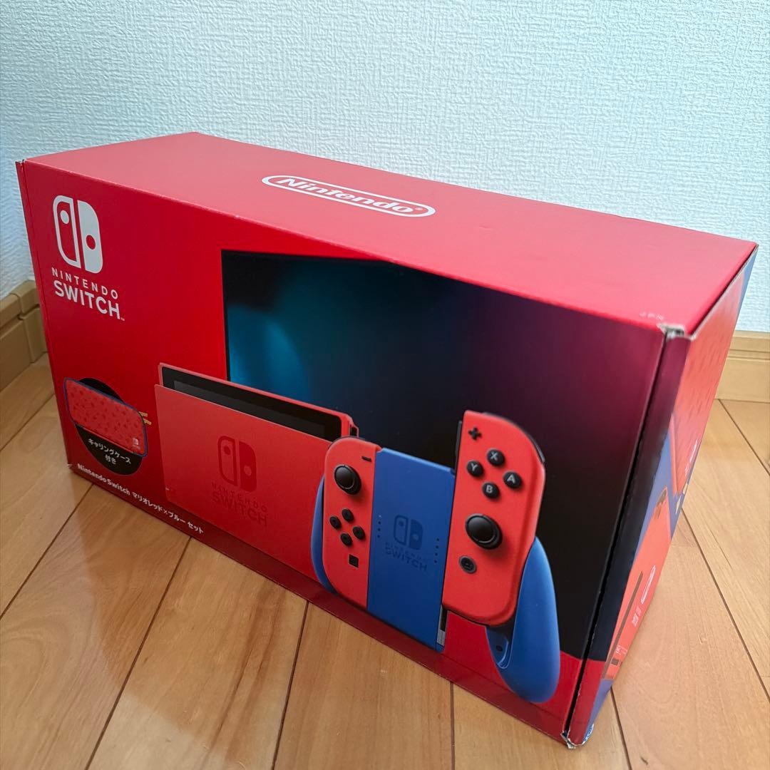 【美品】Nintendo Switch マリオレッド×ブルー