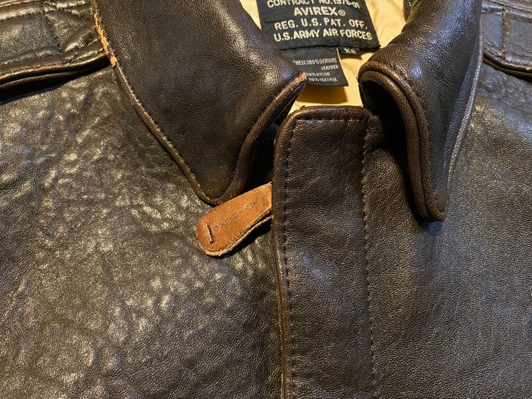 AVIREX アヴィレックス A-2 フライトジャケット ブラウン　XS