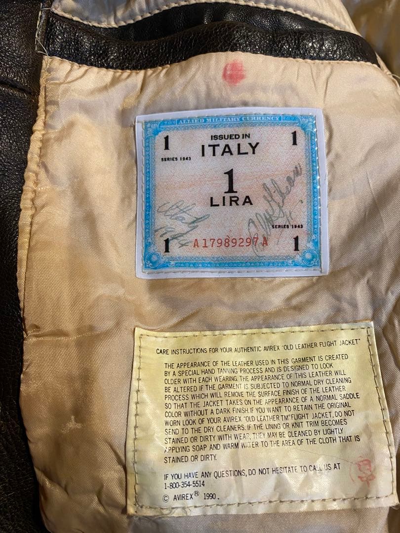 AVIREX アヴィレックス A-2 フライトジャケット ブラウン　XS