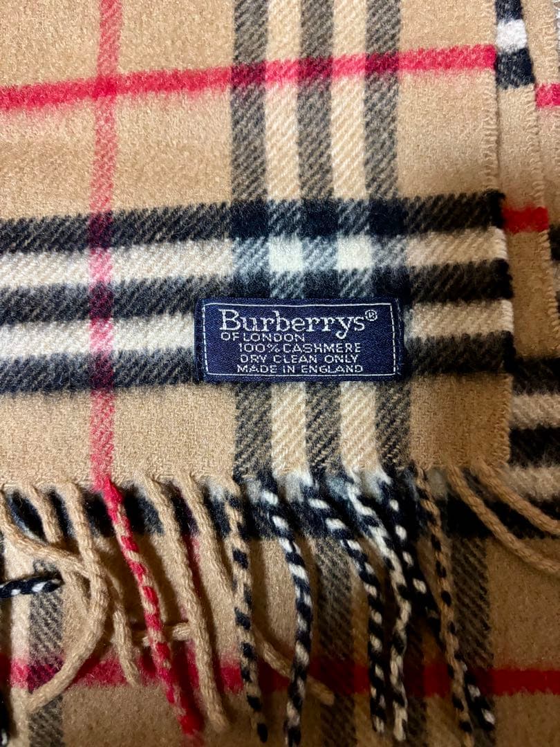 極美品✨バーバリー カシミヤ100% マフラー ノバチェック ブラウン ベージュ