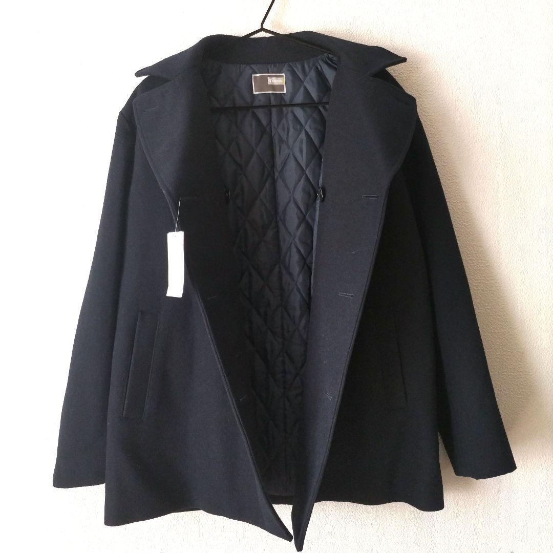 新品値札付き　KANKO　ネイビー 　ピーコート　Lサイズ