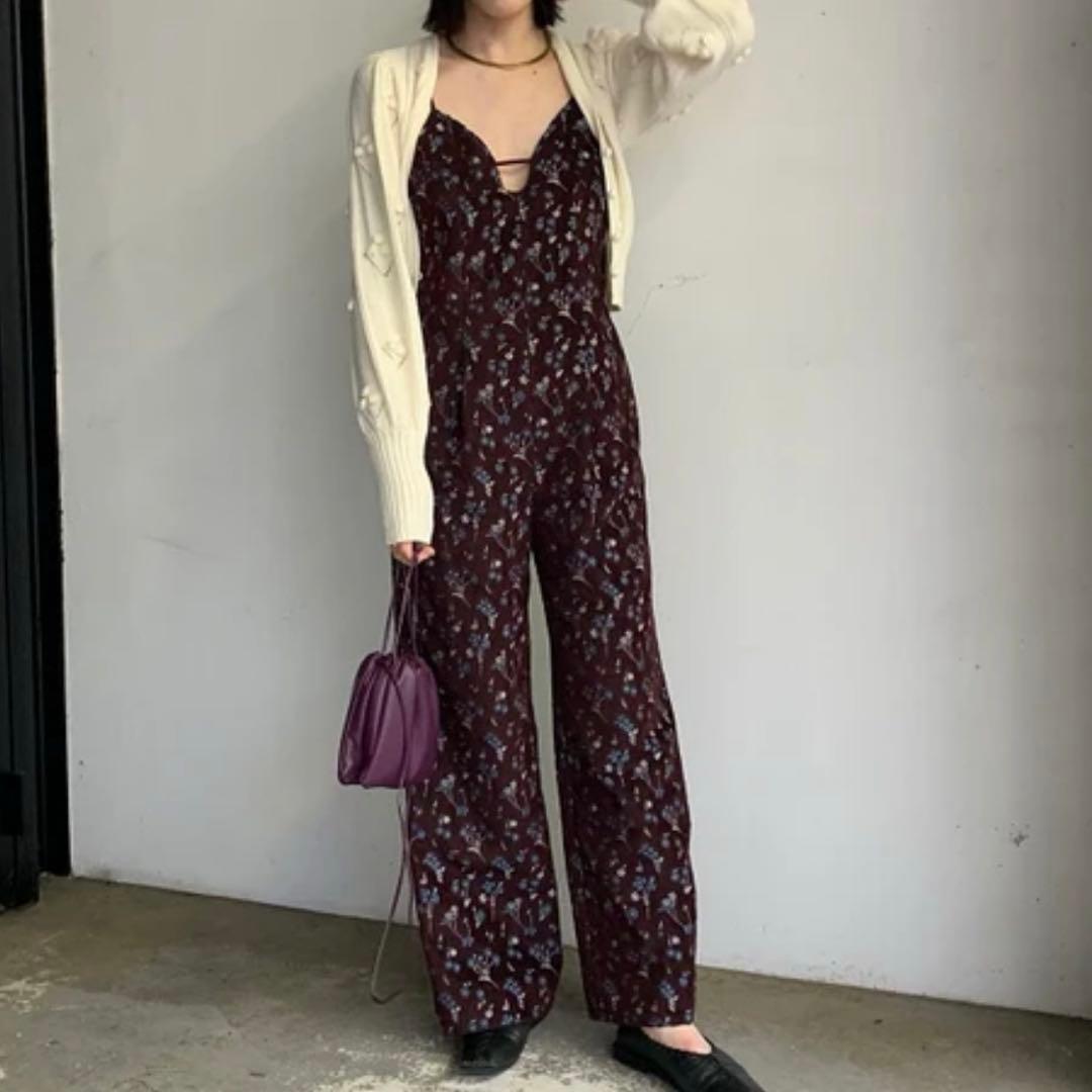 Mame Kurogouchi フローラルジャカードジャンプスーツ