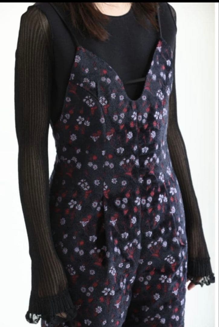 Mame Kurogouchi フローラルジャカードジャンプスーツ