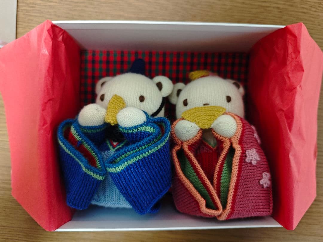 ファミリア　ひな人形　あみぐるみ