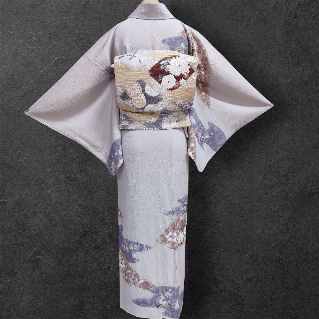 ❰6554❱ フルセット　訪問着　滝泰　十日町友禅　辻が花　絞り　辻ヶ花　袋帯