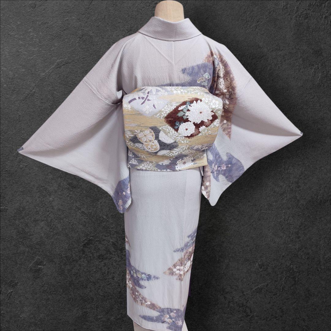 ❰6554❱ フルセット　訪問着　滝泰　十日町友禅　辻が花　絞り　辻ヶ花　袋帯