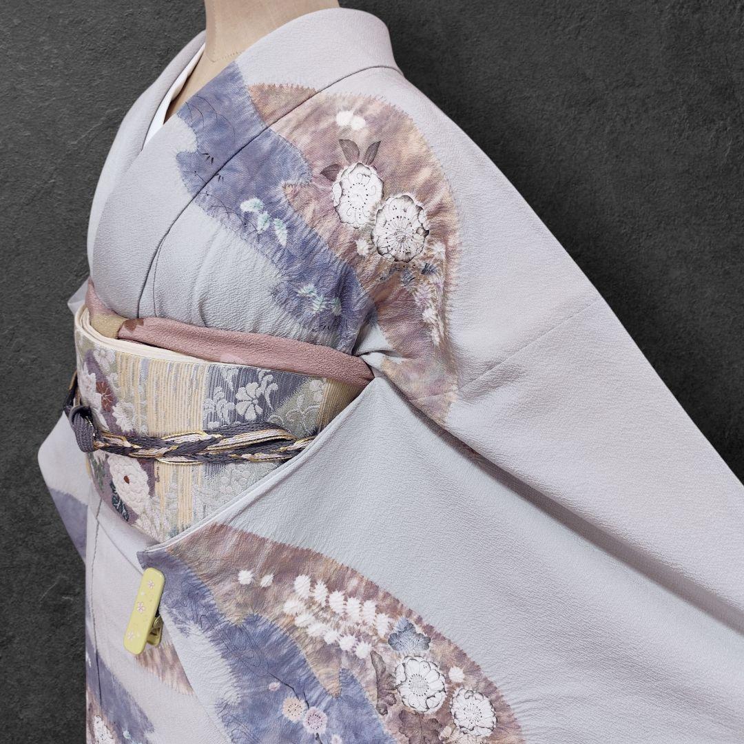 ❰6554❱ フルセット　訪問着　滝泰　十日町友禅　辻が花　絞り　辻ヶ花　袋帯