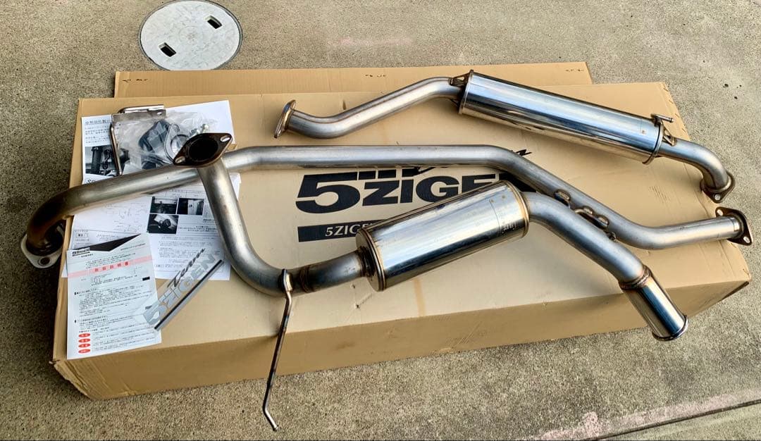 5ZIGEN スポーツマフラー n-one jg3ターボ車