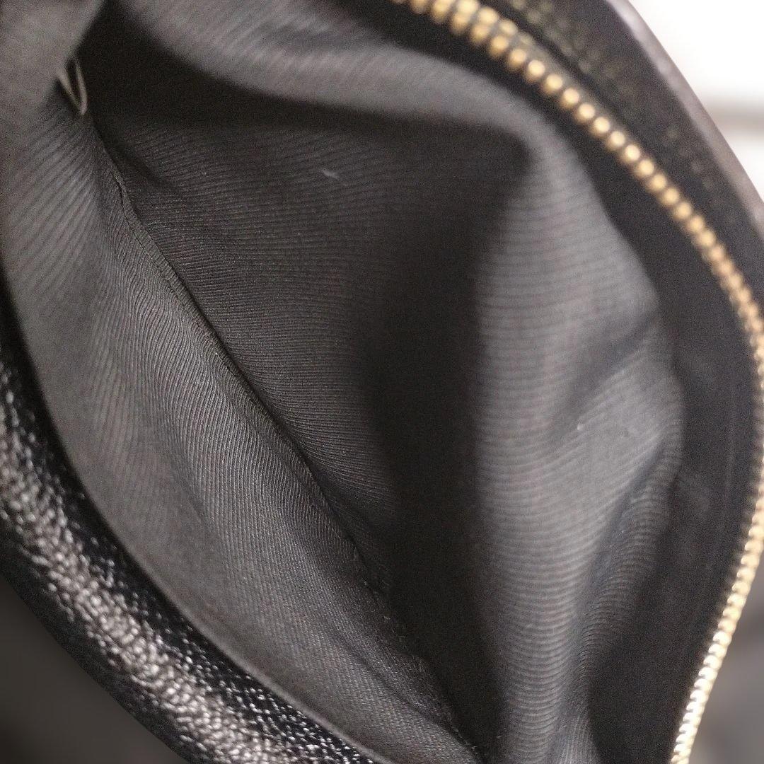 美品 フルラ ソフィー 2way ショルダーバッグ ブラック ハンド 金具ポーチ