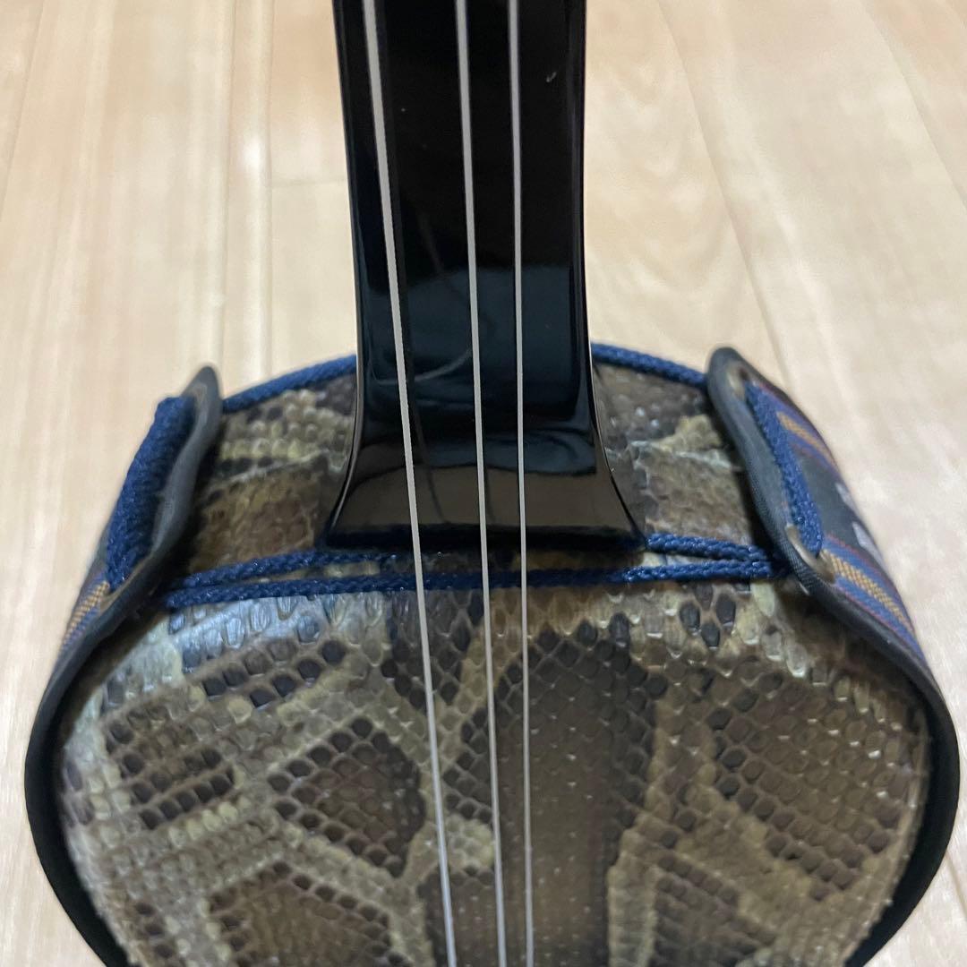 三線　沖縄　ヘビ　蛇皮　本蛇皮