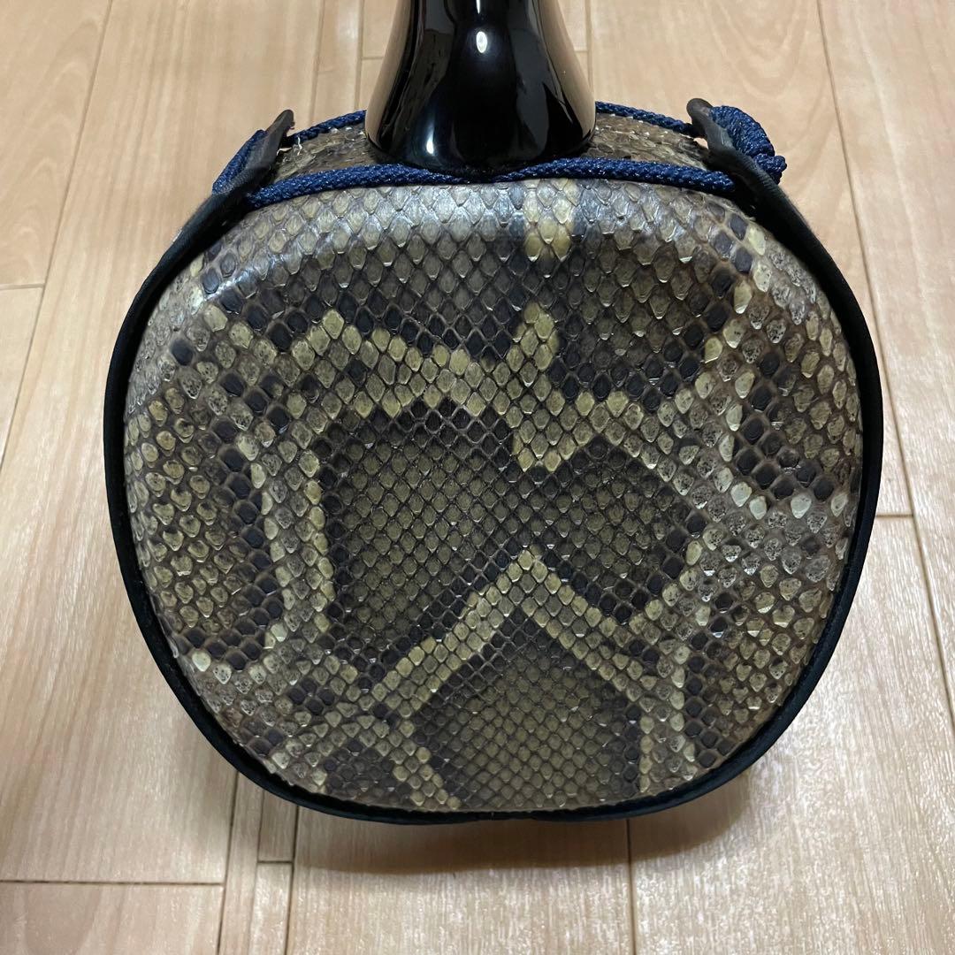 三線　沖縄　ヘビ　蛇皮　本蛇皮