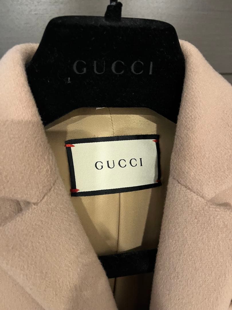 GUCCI ベージュ チェスターコート　イタリア製
