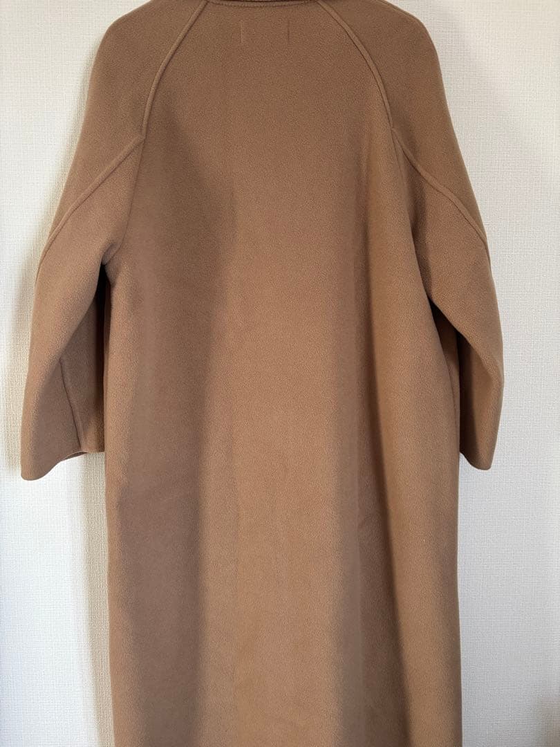 ETRETOKYO リバーロングコート　ダブルフェイス　カシミア混　キャメル