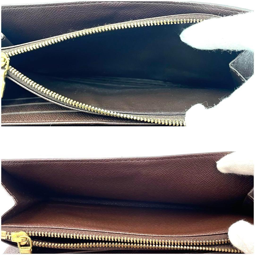 美品❣️保存袋付✨ルイヴィトン ダミエ ポルトフォイユサラ 二つ折り長財布 茶