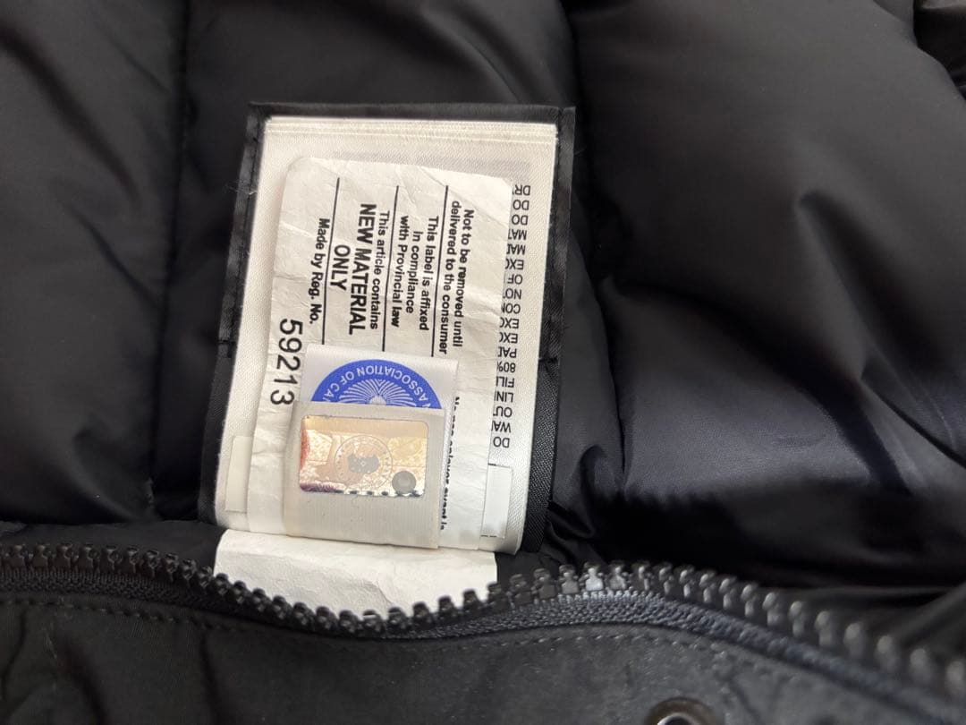   ブラックダウンベスト XS