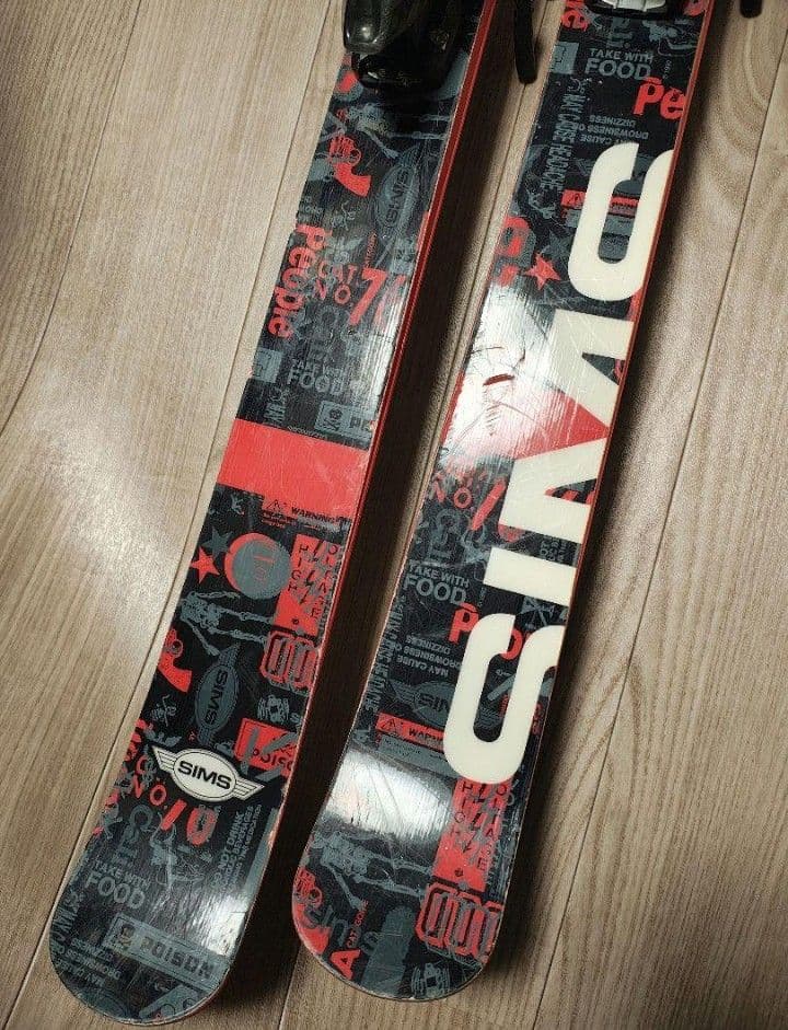 【フリースタイル☆】165cm　SIMSスキー板♪　ツインチップ！