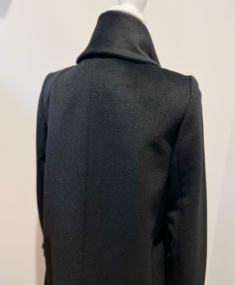 マックスマーラ コート 白タグ ウール アルパカ混　黒 コート　レディース　M